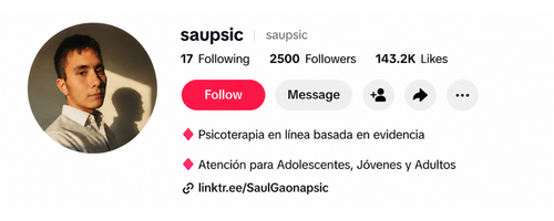 Saúl - Después: 2,500 seguidores